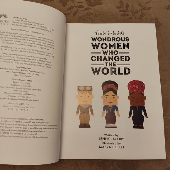 Role Models Wonderous Women Who Changed The World, Hardcover, EUC! - Picture 7 of 11